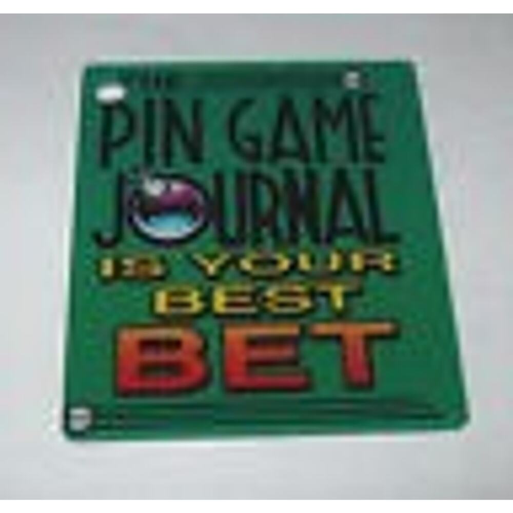 High Roller Casino Pinball Machine Keychain Plastic Promo Pin Game Journal 2001